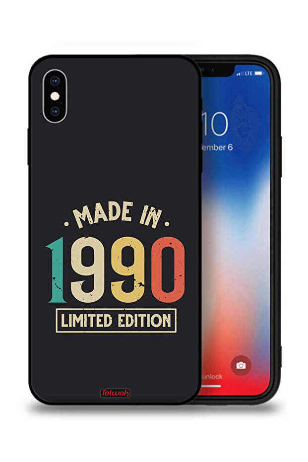 غطاء حماية لجهاز Apple iPhone XS Max، إصدار محدود، صنع في عام 1990