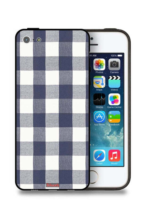 غطاء حماية من القماش بنقشة قماشية لهاتف Apple iPhone 5/5s/SE