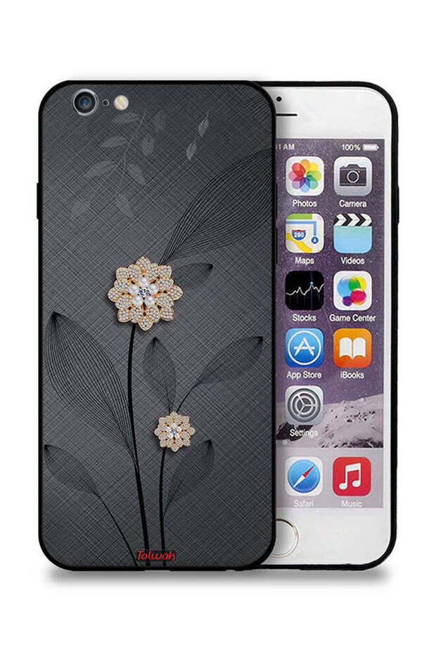 Apple iPhone 6/6s Protective Case Diamond Flowers Art