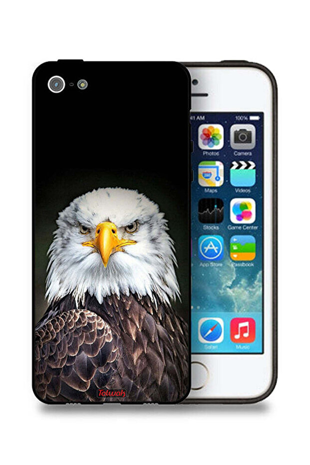غطاء حماية بتصميم نسر لهاتف Apple iPhone 5/5s/SE