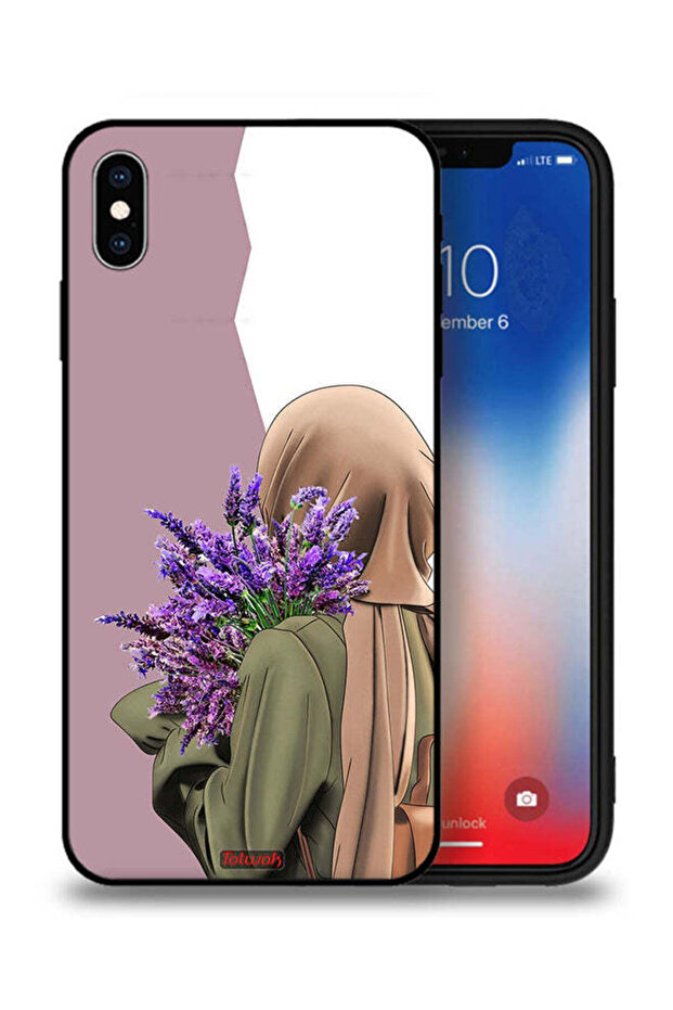 غطاء حماية لجهاز Apple iPhone XS Max يحمل زهرة