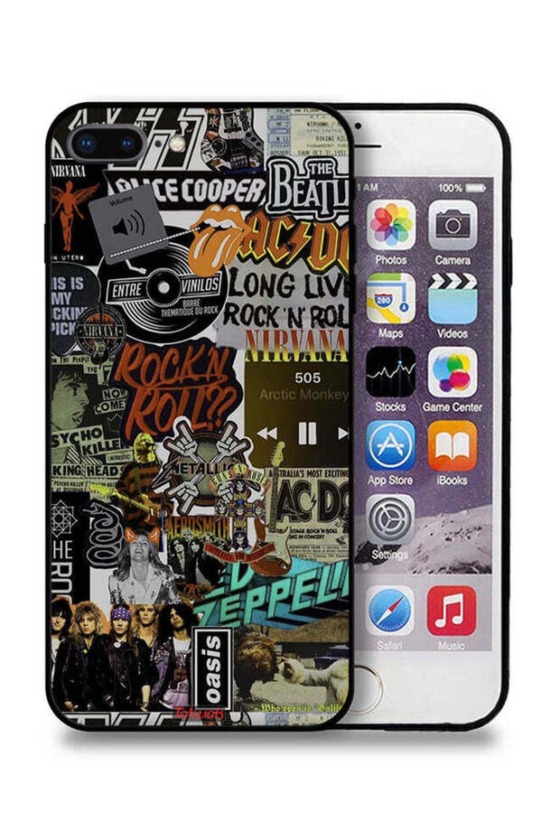 Apple iPhone 8 Plus Protective Case Long Live Rock N Roll