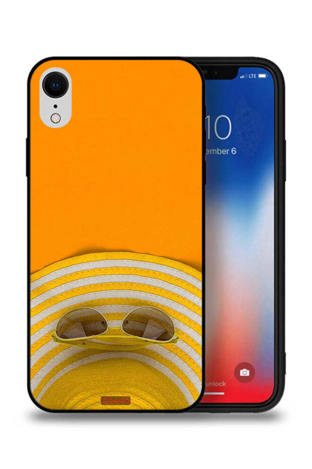 غطاء حماية واقٍ لهاتف Apple iPhone XR - قبعة ونظارات