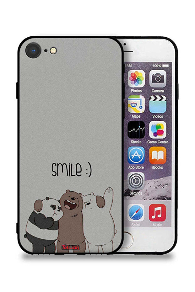 جراب حماية لهاتف Apple iPhone 8 بطبعة ابتسامة الأصدقاء
