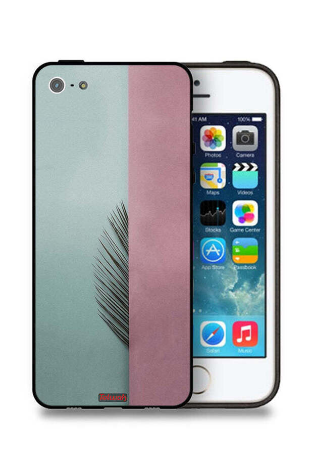 غطاء حماية لهاتف Apple iPhone 5/5s/SE بنصف أوراق