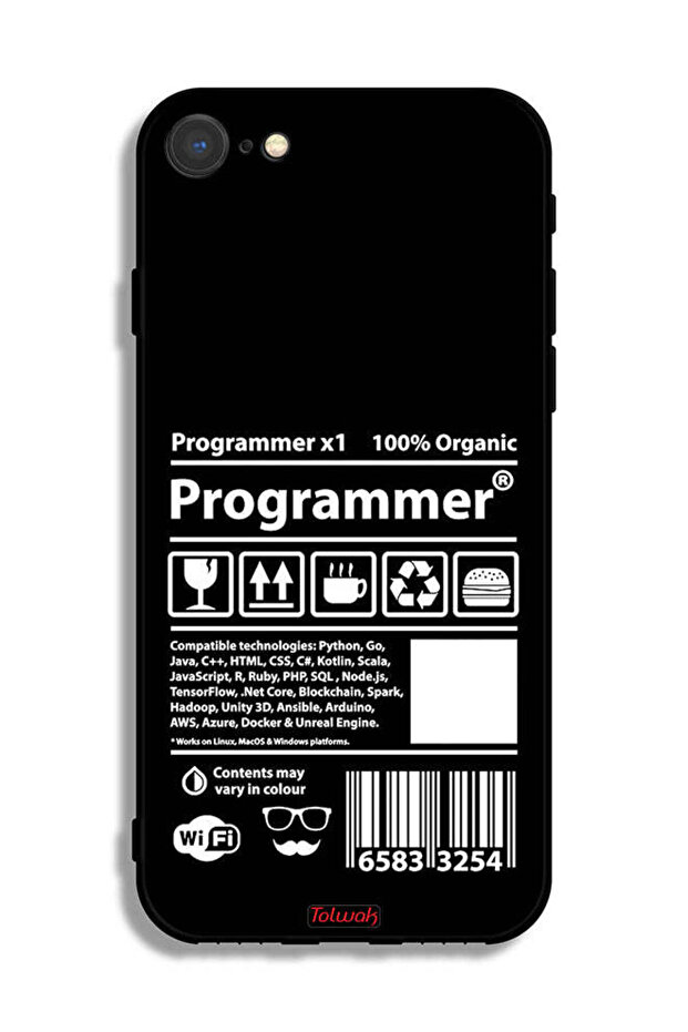 ملصق مبرمج لغطاء الحماية لجهاز Apple iPhone 7 - 2