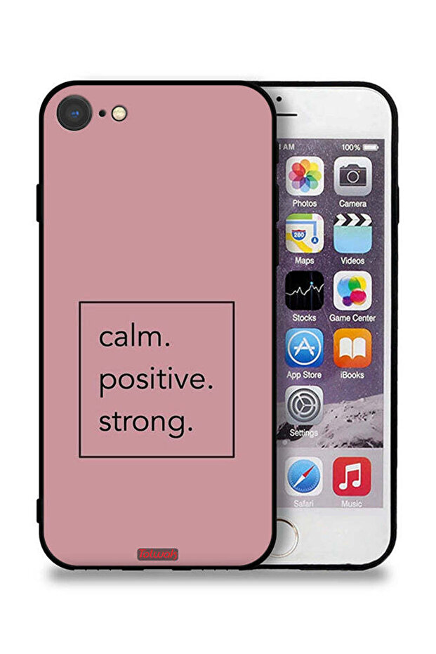 جراب حماية لجهاز Apple iPhone 8 - هادئ وإيجابي وقوي
