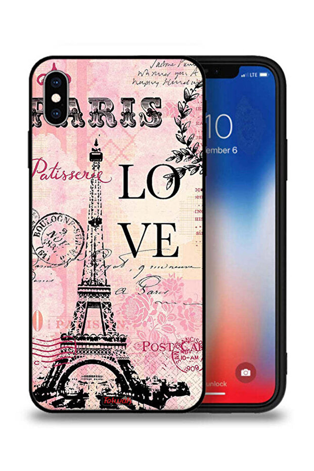 غطاء حماية لجهاز Apple iPhone XS Max من Paris Love