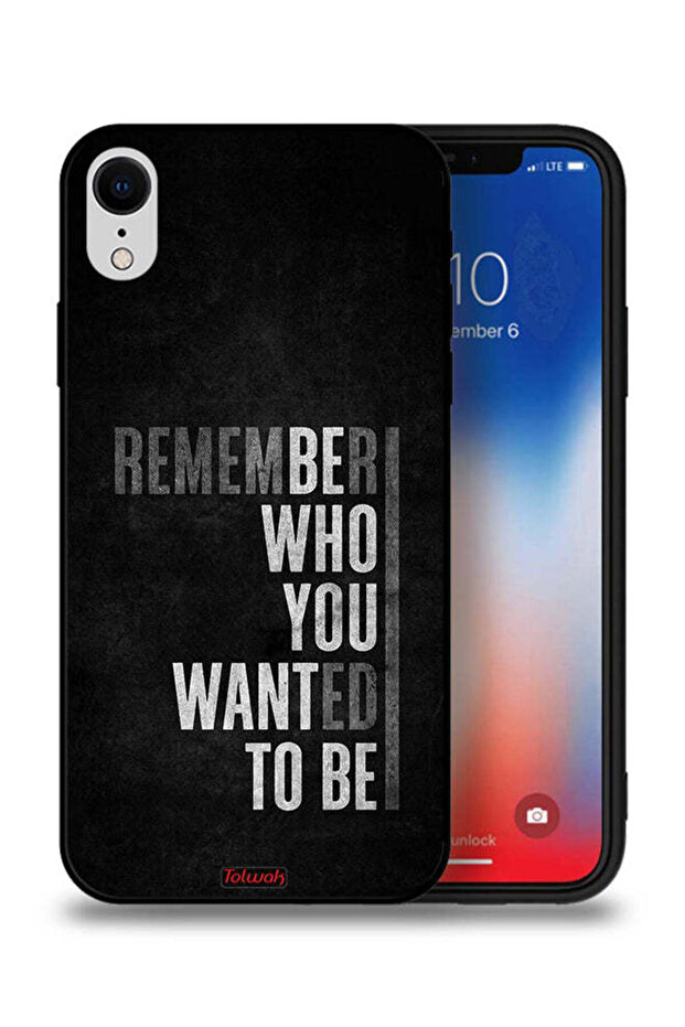 جراب حماية لجهاز Apple iPhone XR تذكر من أردت أن تكون