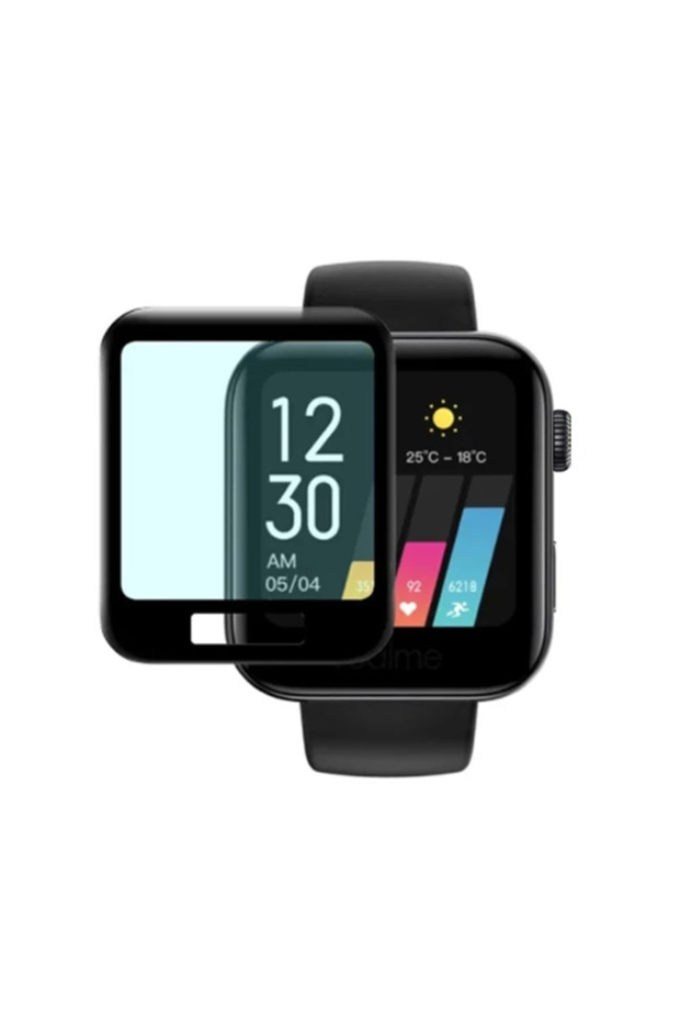 واقي شاشة متوافق مع ساعة Redmi Watch 3D بتغطية كاملة من مادة PET+PMMA - مقاوم للخدش