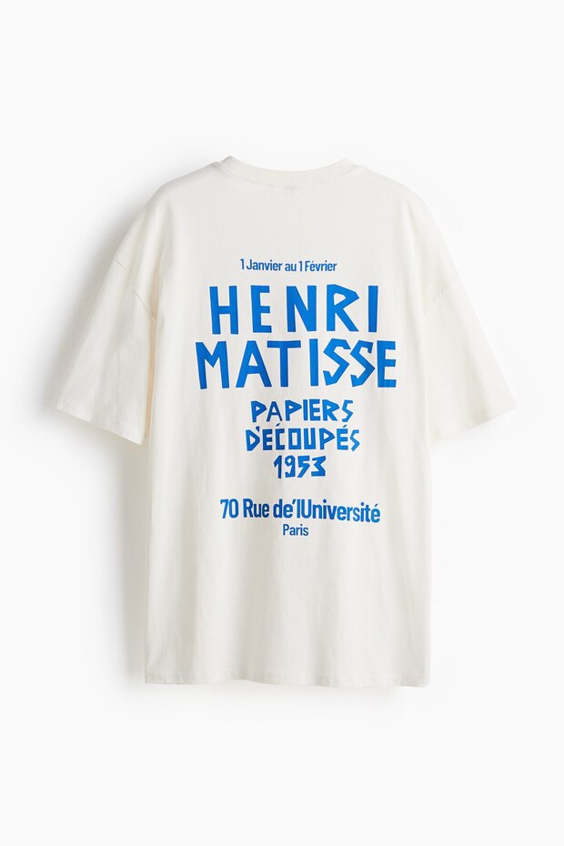 Baskılı Oversize Tişört - 6