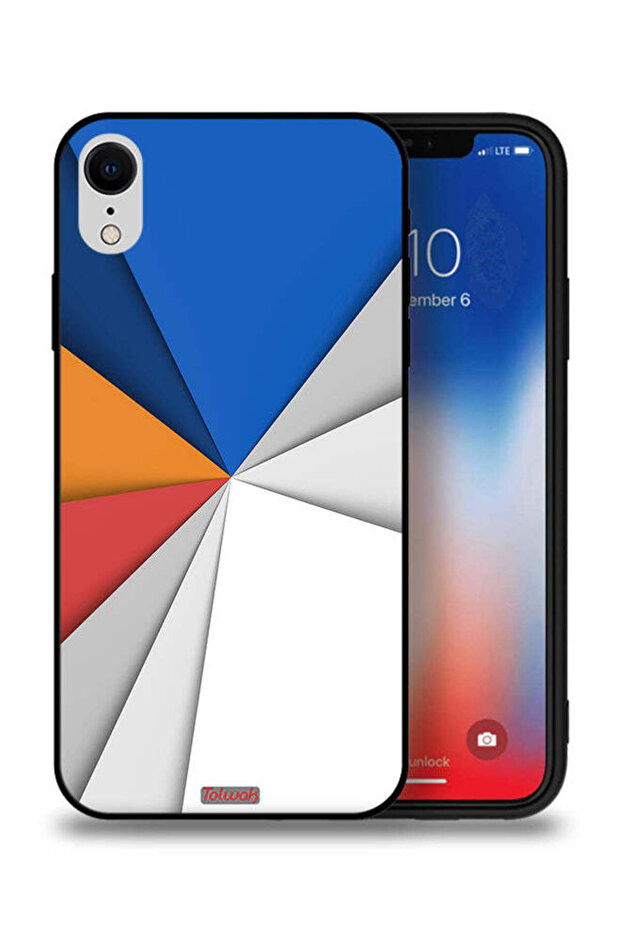 مادة غطاء الحماية لجهاز Apple iPhone XR تتوافق مع الفن التجريدي