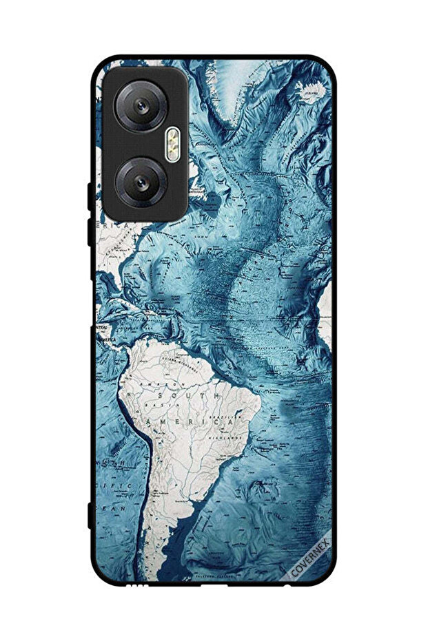 غطاء حماية لهاتف Infinix Hot 20 Map Art