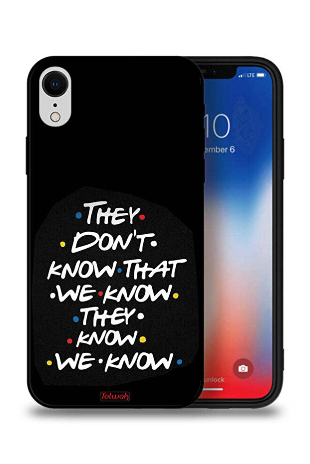جراب حماية لجهاز Apple iPhone XR إنهم لا يعرفون ما نعرفه إنهم يعرفون أننا نعرف