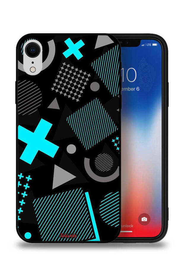غطاء حماية لجهاز Apple iPhone XR بأيقونات لعبة Squid