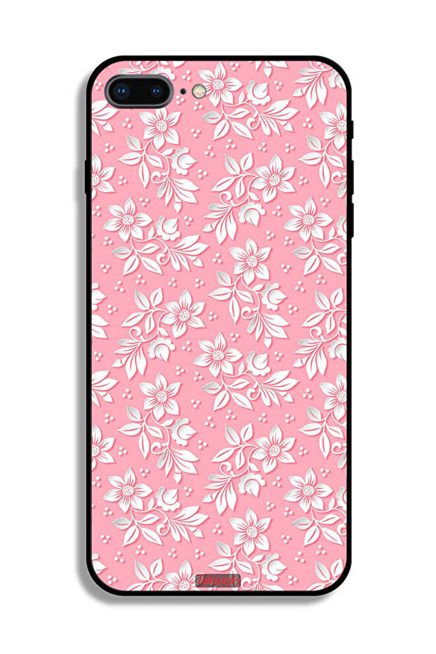 جراب حماية لجهاز Apple iPhone 8 Plus بنمط خلفية زهور - 2