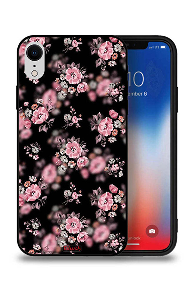 جراب حماية لهاتف Apple iPhone XR بنقشة زهور