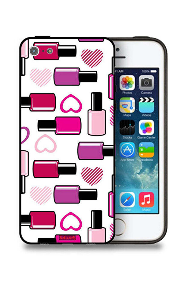 غطاء حماية لجهاز Apple iPhone 5/5s/SE لمحبي أحمر الشفاه