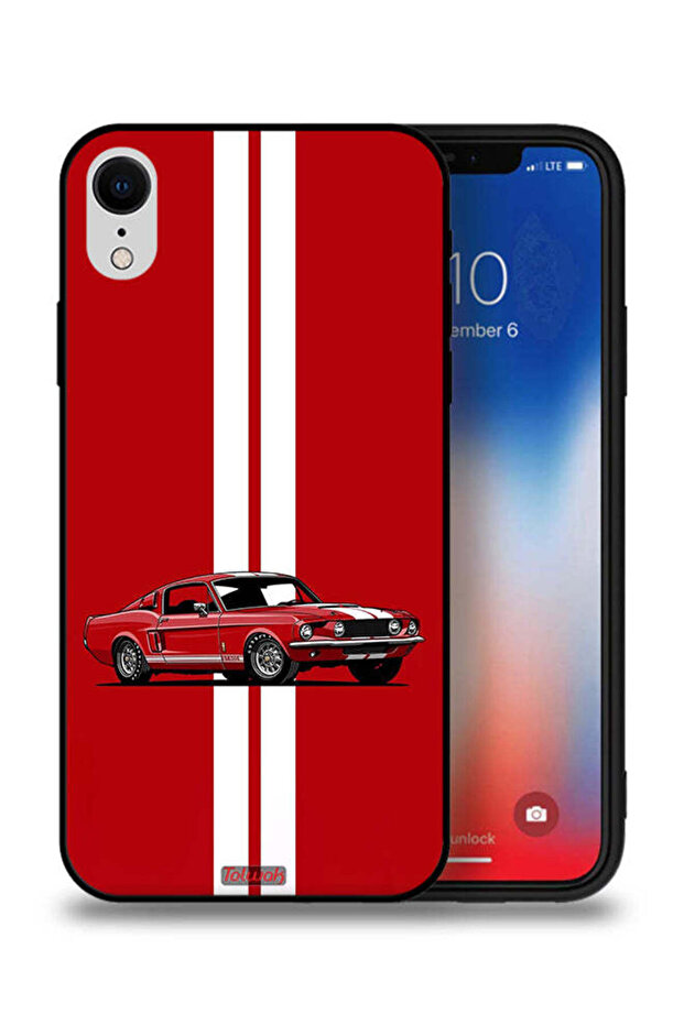 جراب حماية لهاتف Apple iPhone XR بتصميم سيارة كلاسيكية تجريدية