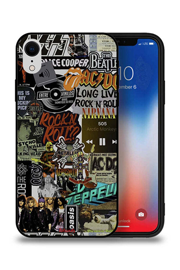 Apple iPhone XR Protective Case Long Live Rock N Roll