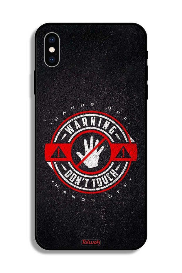 جراب حماية لجهاز Apple iPhone XS تحذير: لا تلمسه - 2