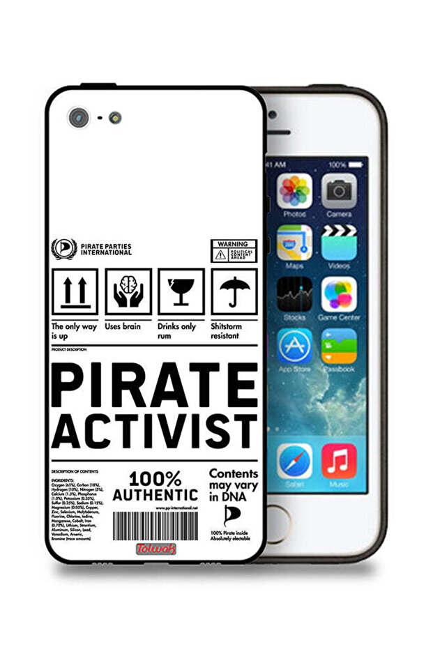 جراب حماية لجهاز Apple iPhone 5/5s/SE - ملصق ناشط خاص
