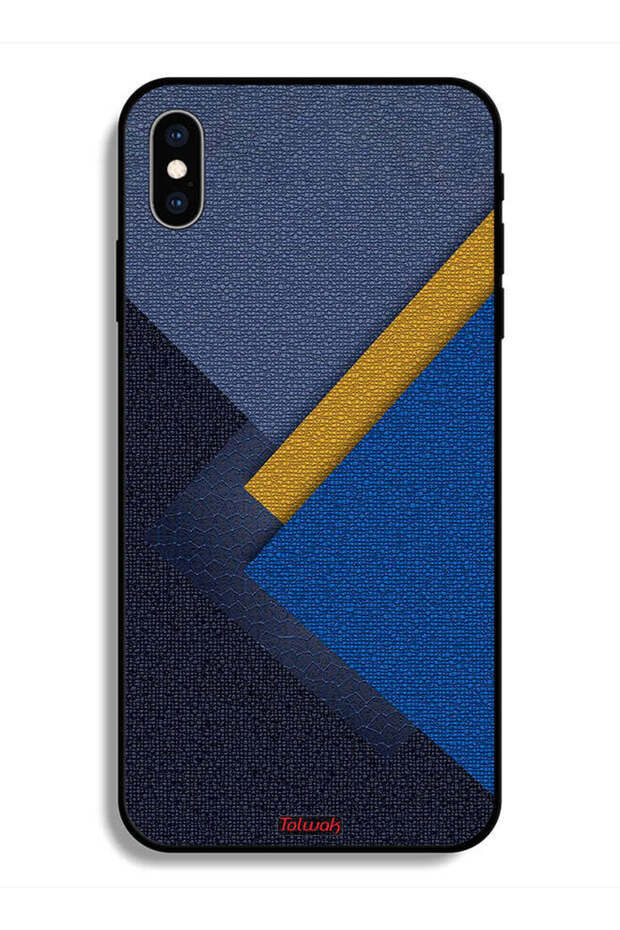 جراب واقٍ لهاتف Apple iPhone X بنمط ظلال جلدية مثلثة