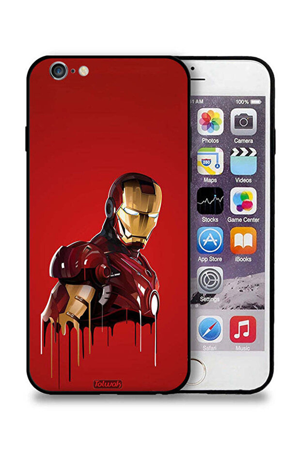 جراب حماية لهاتف Apple iPhone 6 Plus/6s Plus برسومات الرجل الحديدي