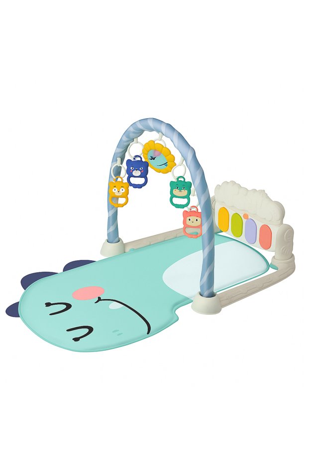 - Cute Hippo Baby Play Gym - Kick Pedal Piano, Activity Mat and Hanging toys