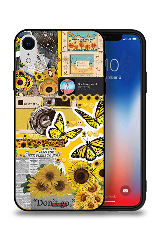 جراب حماية لجهاز Apple iPhone XR مع اقتباسات وملصقات