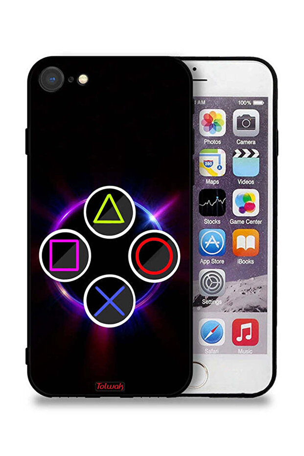غطاء حماية لجهاز Apple iPhone 8 بتصميم لعبة الحبار