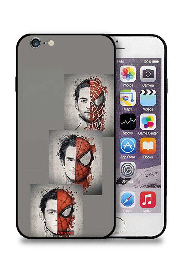 جراب حماية لجهاز Apple iPhone 6 Plus/6s Plus برسومات سبايدر مان