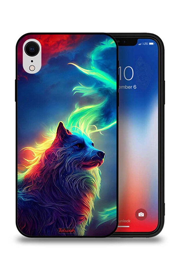 غطاء حماية لجهاز Apple iPhone XR - ذئب - 1