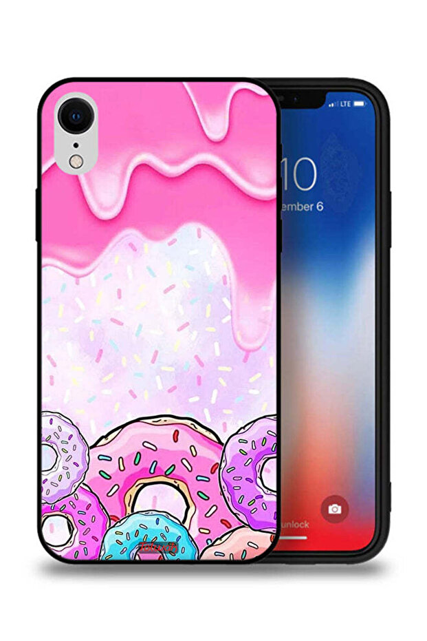 غطاء حماية لهاتف Apple iPhone XR بألوان دونات