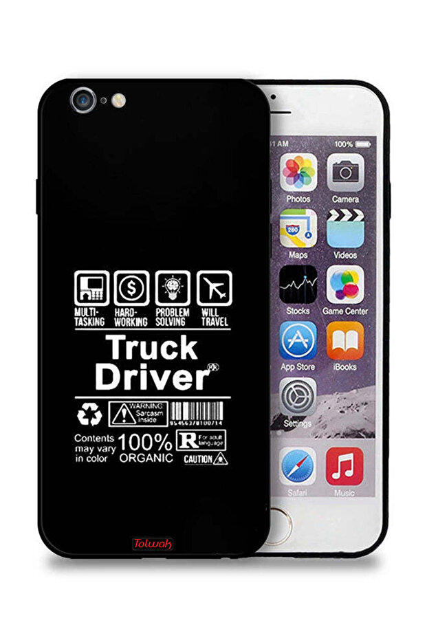 جراب حماية لجهاز Apple iPhone 6 Plus/6s Plus، ملصق سائق شاحنة