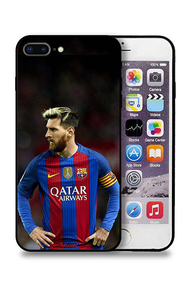 جراب حماية لهاتف Apple iPhone 7 Plus ميسي برشلونة