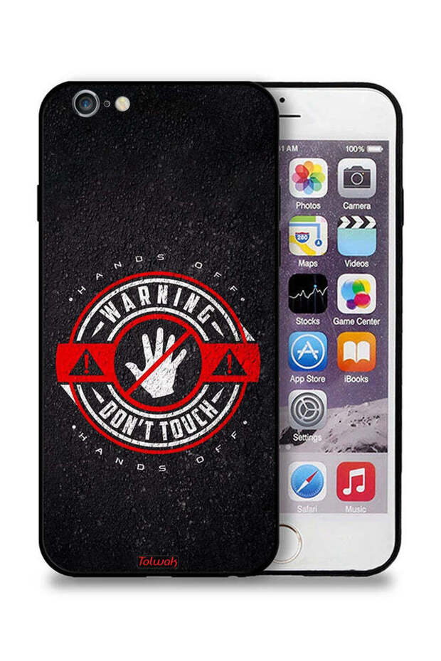 جراب حماية لجهاز Apple iPhone 6 Plus/6s Plus تحذير: لا تلمسه - 1