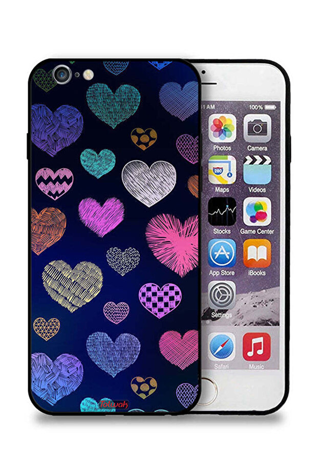 غطاء حماية لجهاز Apple iPhone 6 Plus/6s Plus بنقشة قلوب داجا