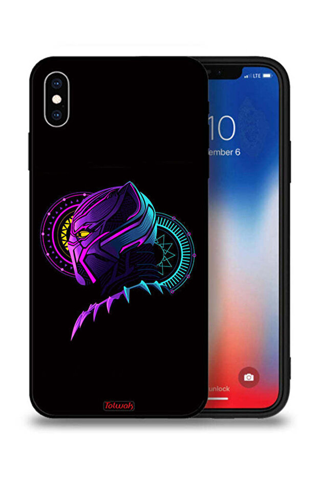 جراب حماية لجهاز Apple iPhone XS، عمل فني رقمي، رسم توضيحي بسيط عالي الدقة