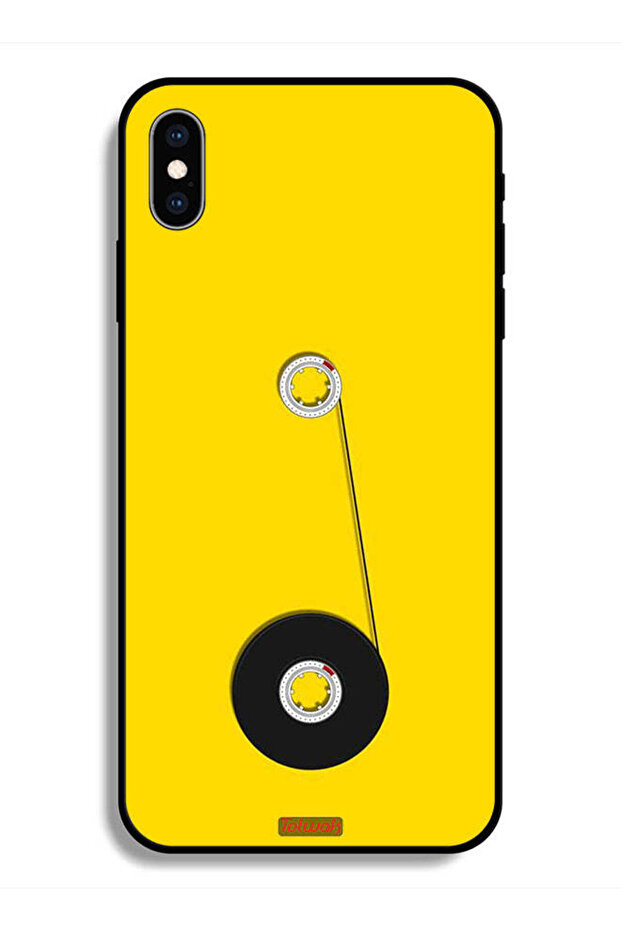 حافظة واقية لهاتف Apple iPhone X بتصميم عجلة كاسيت