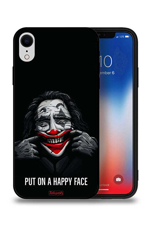 غطاء حماية لجهاز Apple iPhone XR بوجه سعيد