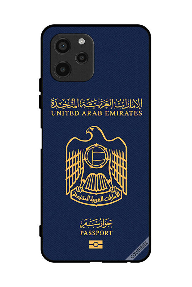 غطاء حماية لهاتف هواوي نوفا Y61 بنمط جواز سفر الإمارات العربية المتحدة