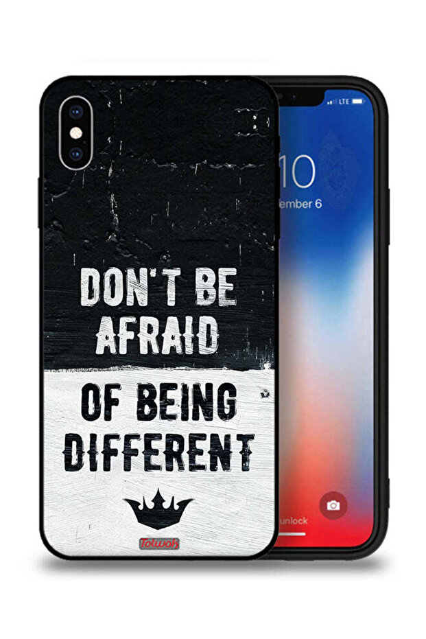 جراب حماية لجهاز Apple iPhone XS Max لا تخف من أن تكون مختلفًا