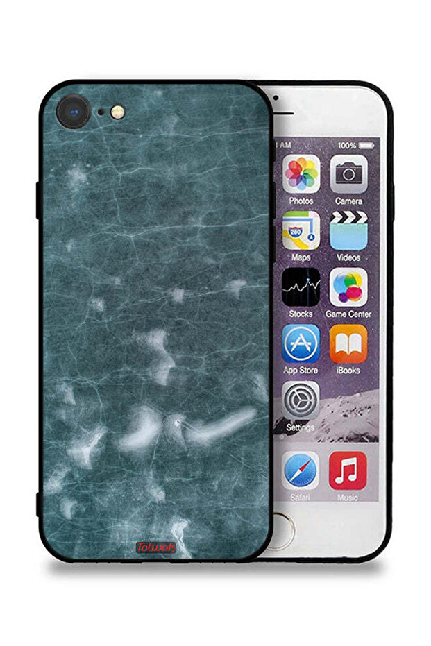 غطاء حماية لجهاز Apple iPhone 7 بنمط ستونيش - 1