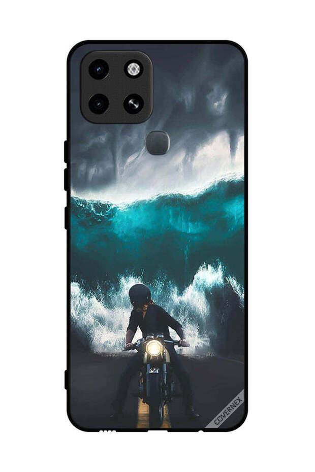 غطاء حماية لهاتف Infinix Smart 6 Water Wave Art