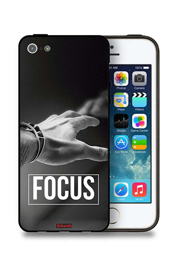 غطاء حماية لجهاز Apple iPhone 5/5s/SE من Focus