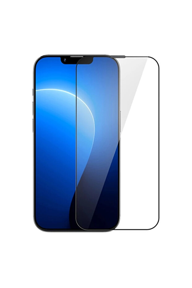 واقي شاشة زجاجي مقاوم للكسر لهاتف iPhone 14 Plus و13 Pro Max - دقة عالية كاملة بنسبة نفاذية للضوء 93%