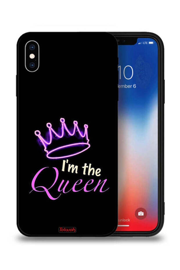 جراب حماية لجهاز Apple iPhone XS Max أنا الملكة