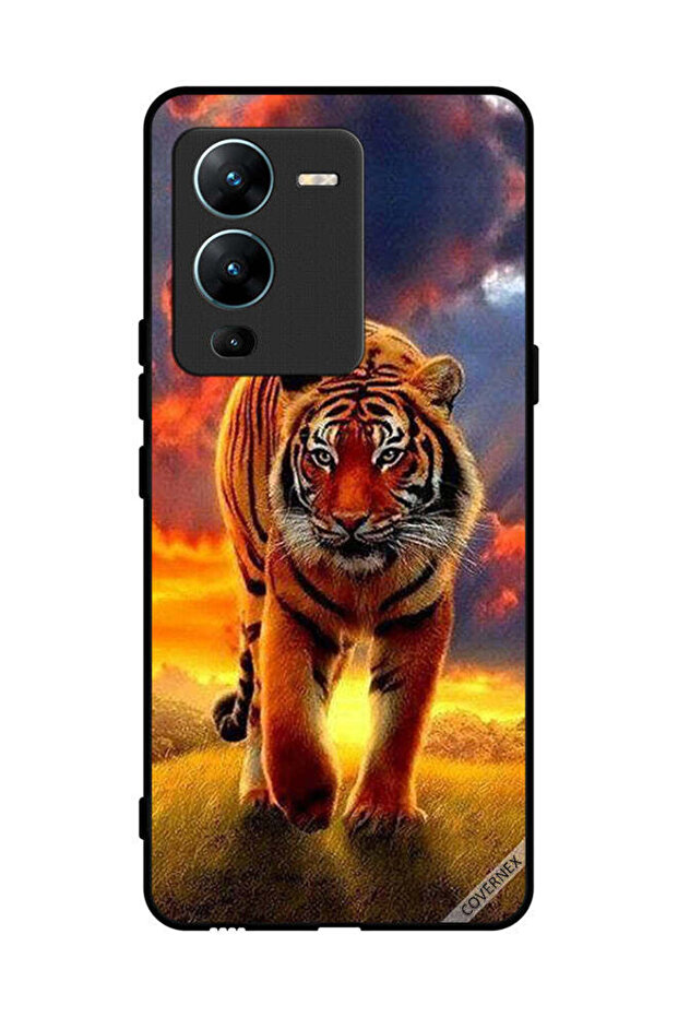 غطاء حماية لهاتف فيفو V25 برو - Cheetah Walking