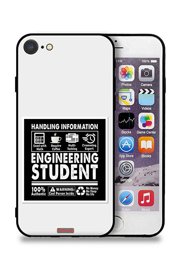 جراب حماية لجهاز Apple iPhone 7 - ملصق طالب هندسة